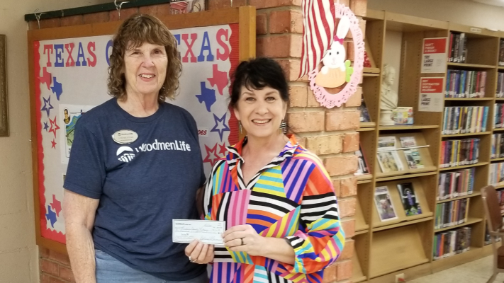 Woodmen Life donate to Library