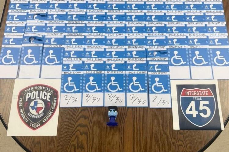 Police make felony arrest after handicap find