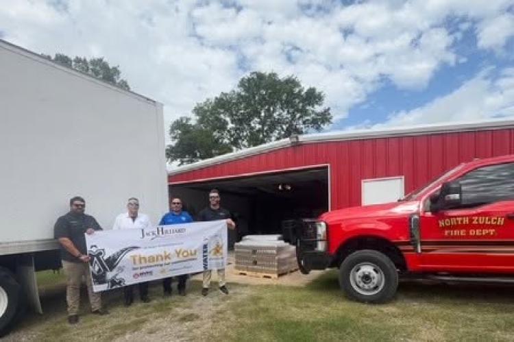 North Zulch fire department receives donated drinking water